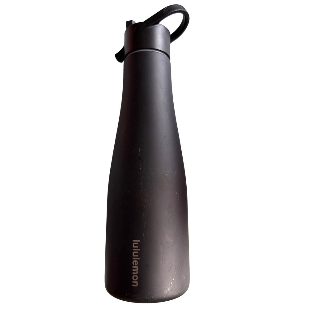 Lululemon Back To Life Sport Water Bottle Stainless Insulated Black 24oz
